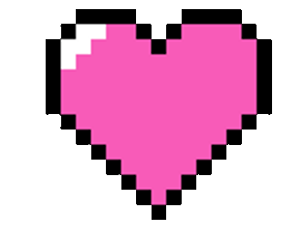 Pink Heart Shine Pixel GIF | GIFDB.com